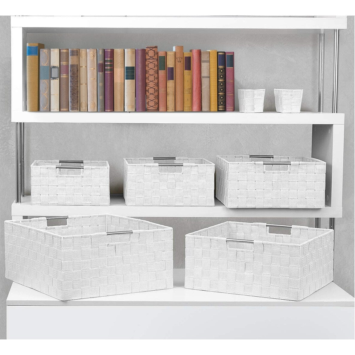 Set di cestini intrecciati da 7 pezzi