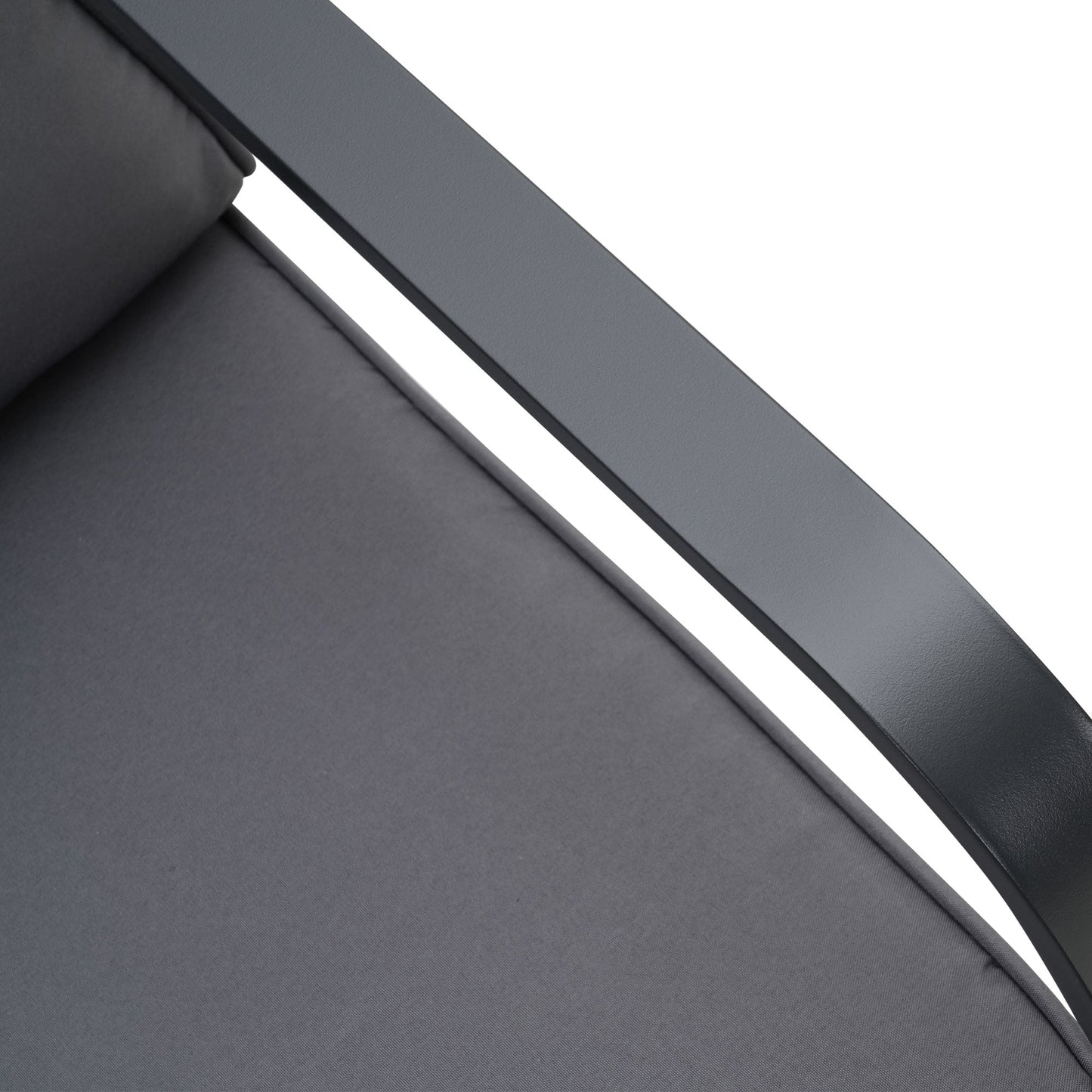 Set da conversazione per patio in alluminio Zenova da 2/4 pezzi, divano componibile da esterno con sedie singole