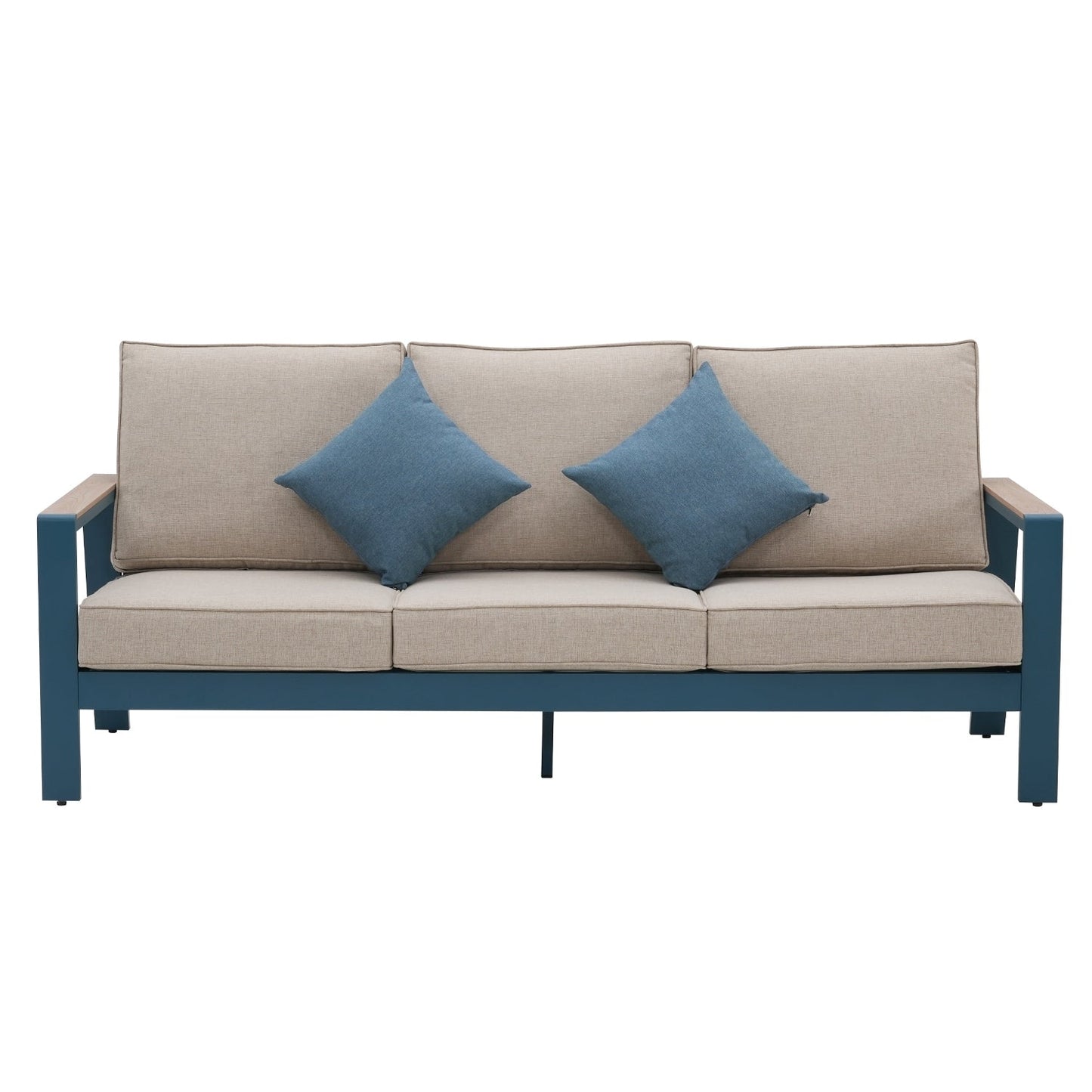 Set da conversazione per patio in alluminio Zenova, set di divani da esterno