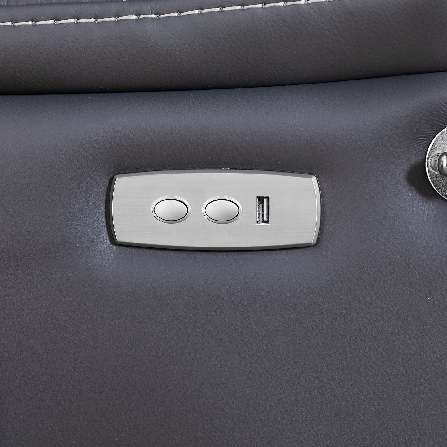 Poltrona reclinabile elettrica Zero Gravity con schienale regolabile, massaggio, supporto lombare riscaldato, porta USB, porta telefono e tasche laterali