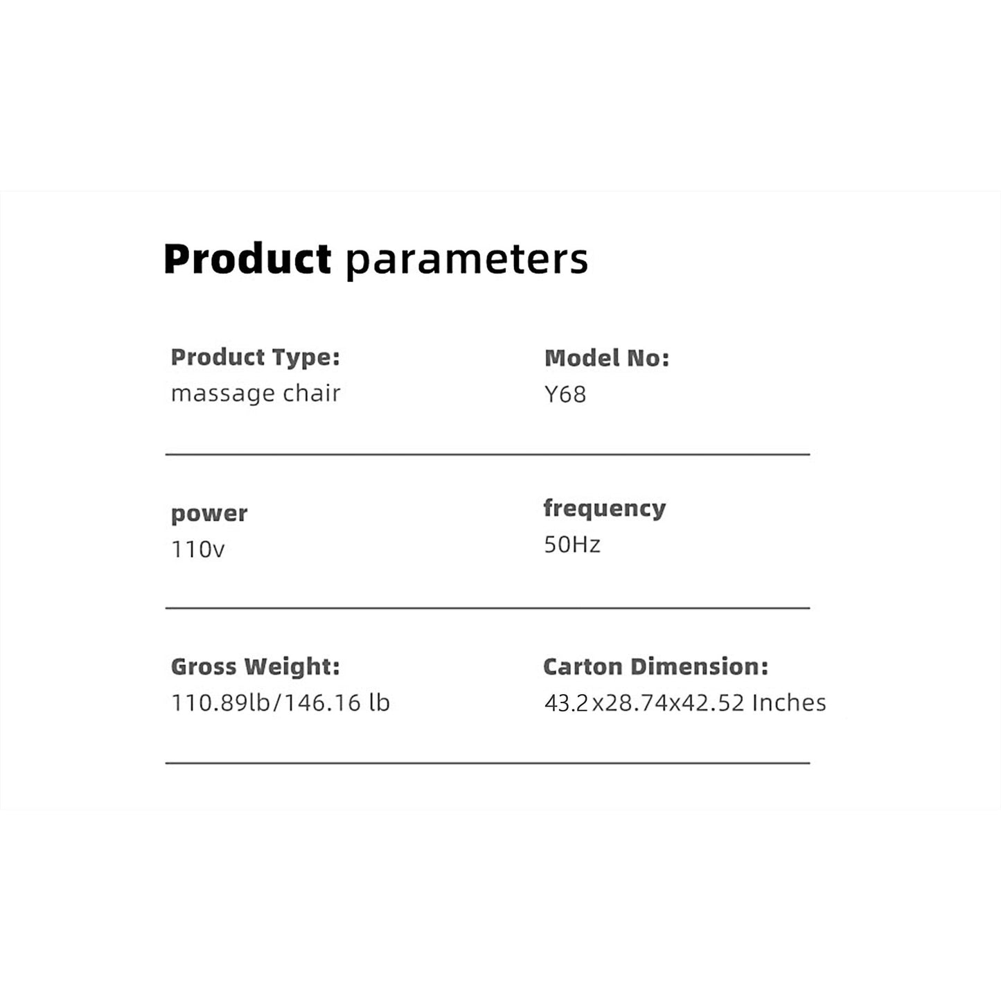 Poltrona reclinabile massaggiante Zero-Gravity con audio Bluetooth