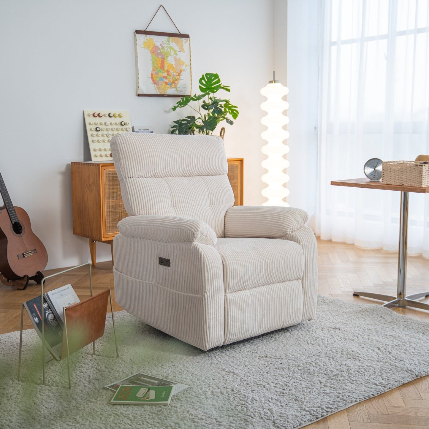 Poltrona reclinabile elettrica Zero Gravity con USB e design ergonomico