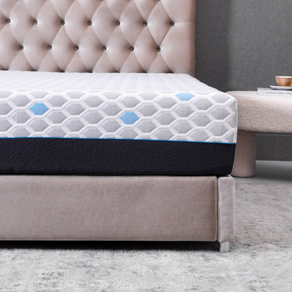 Materasso in memory foam da 10 pollici, materasso in una scatola, memory foam in gel con carbone di bambù infuso