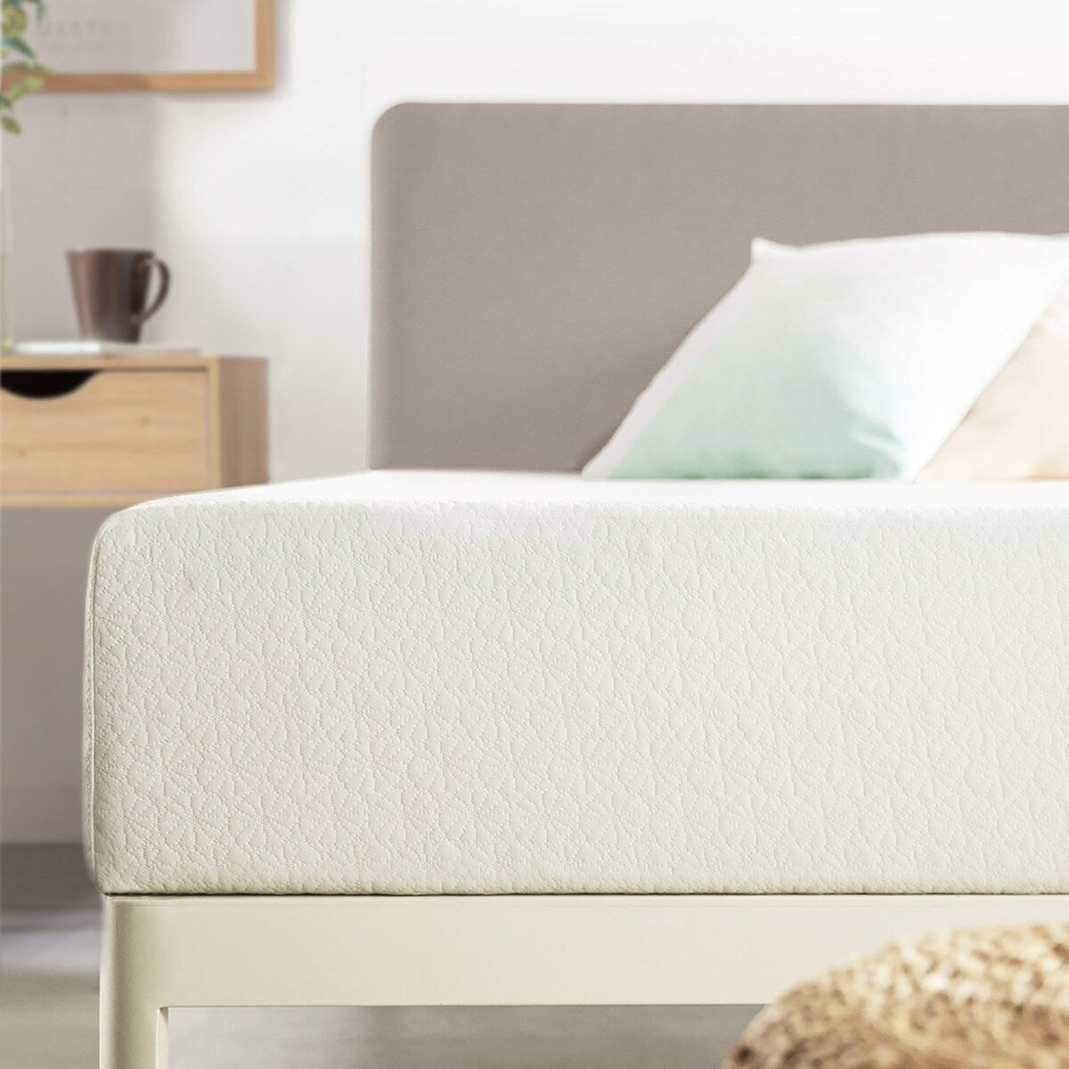 Materasso in memory foam al tè verde da 10 pollici