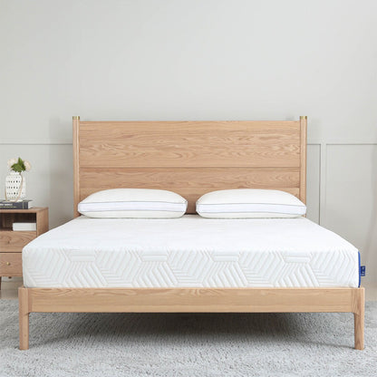 Materasso in memory foam Queen Gel da 10 pollici, bianco, infuso di tè verde e gel rinfrescante