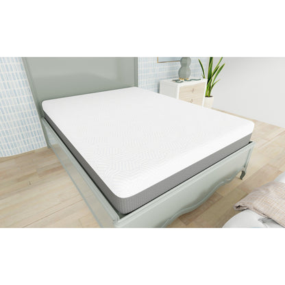 Materasso Queen da 10 pollici, medio-rigido, con fodera rinfrescante