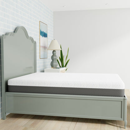 Materasso Queen da 10 pollici, medio-rigido, con fodera rinfrescante