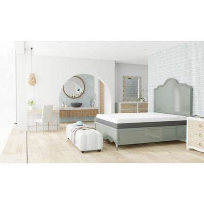 Materasso Queen da 10 pollici, medio-rigido, con fodera rinfrescante