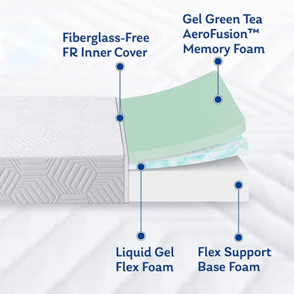 Materasso ibrido in schiuma e molle da 12 pollici, materasso con supporto durevole e sensazione di rigidità media, letto in una scatola