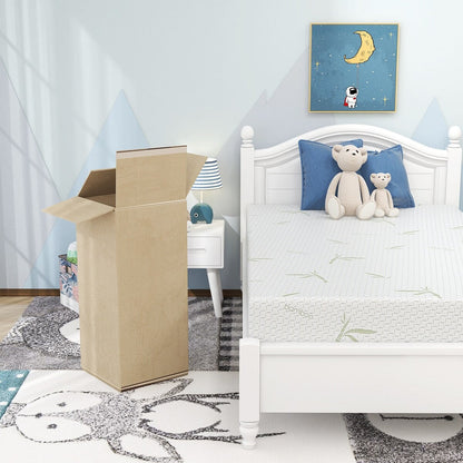 Materasso in memory foam da 10 pollici, sensazione medio-rigida con rivestimento in bambù, certificato CertiPUR-US