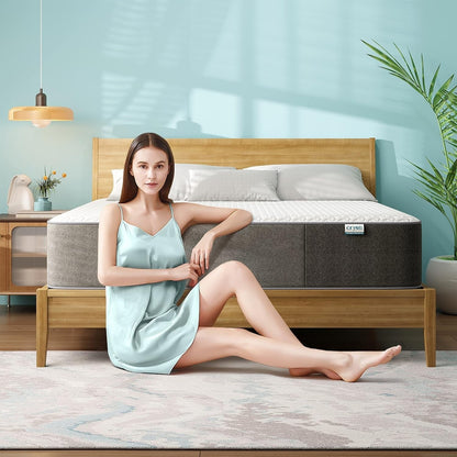 Materasso in memory foam da 10 pollici in una scatola