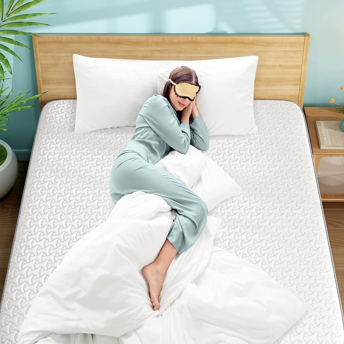 Materasso in memory foam da 10 pollici in una scatola