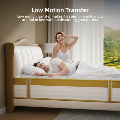 Materasso ibrido in memory foam e molle interne da 10 pollici