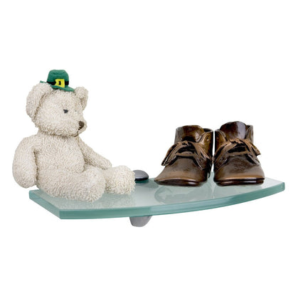 Mensola per hobby in vetro opaco da 10 pollici x 4 pollici - 4x10