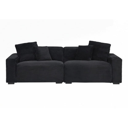 Divano grande da 104,72 pollici a 4 posti con 4 cuscini decorativi