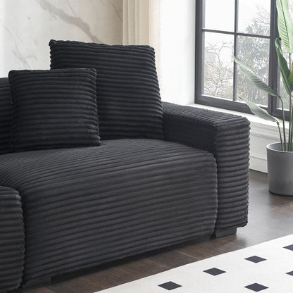 Divano grande da 104,72 pollici a 4 posti con 4 cuscini decorativi