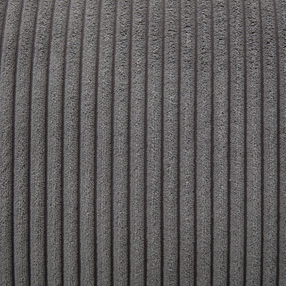 Divano a 3 posti imbottito in velluto a coste 105 con cuscini posteriori rimovibili e 5 cuscini per soggiorno