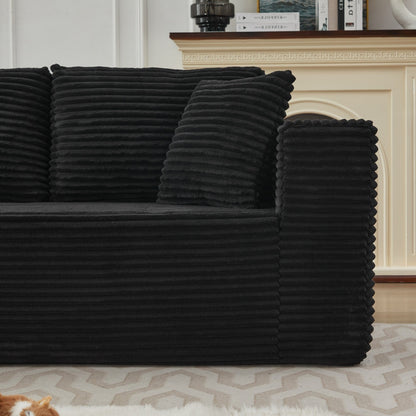 Divano componibile 106 Cloud a forma di L con chaise longue rivolta a sinistra, divano modulare moderno con seduta profonda per soggiorno, non richiede montaggio