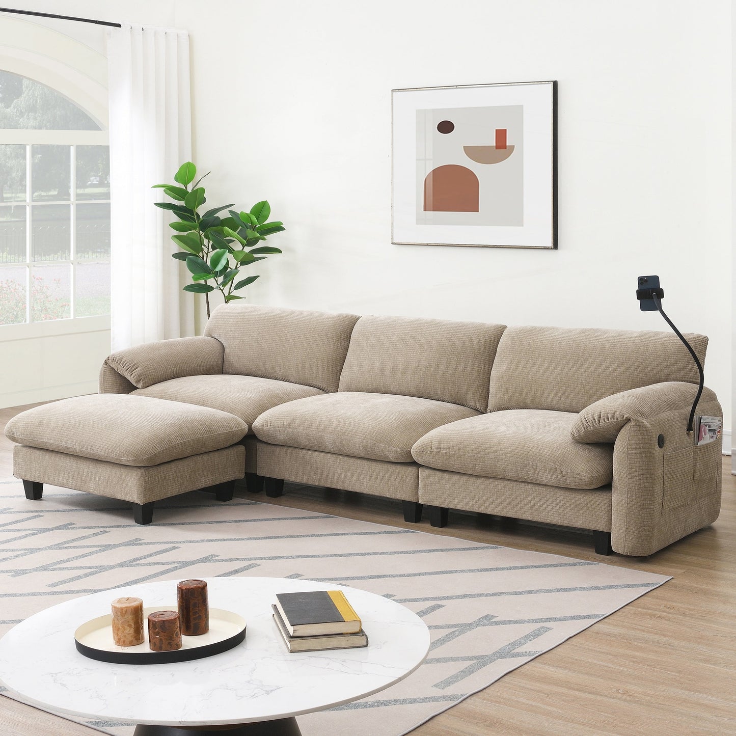 Divano componibile modulare da 108 pollici