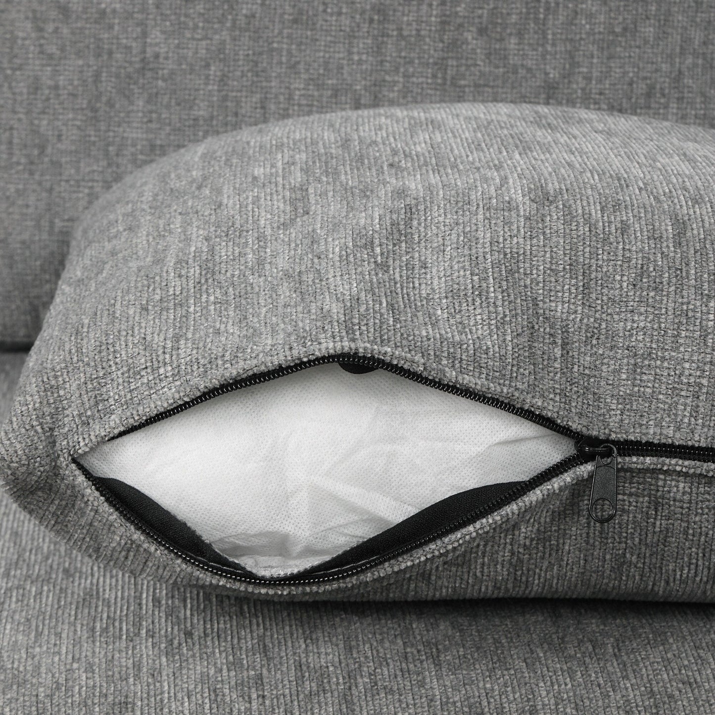 Divano componibile modulare a forma di U da 108 pollici con divano letto estraibile, porte USB e doppio portabicchieri per soggiorno