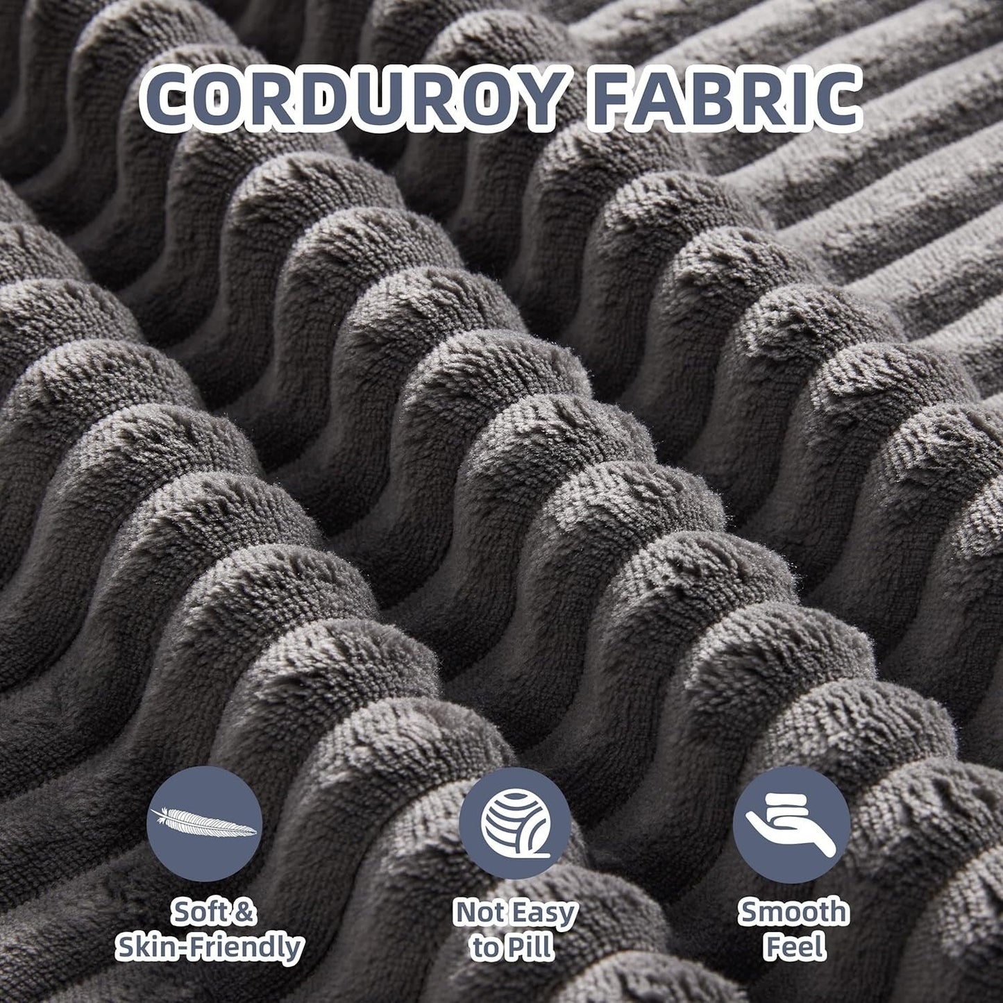 Divano componibile modulare 108 Cloud - Divano a L con seduta profonda e chaise longue, divano imbottito per soggiorno e camera da letto