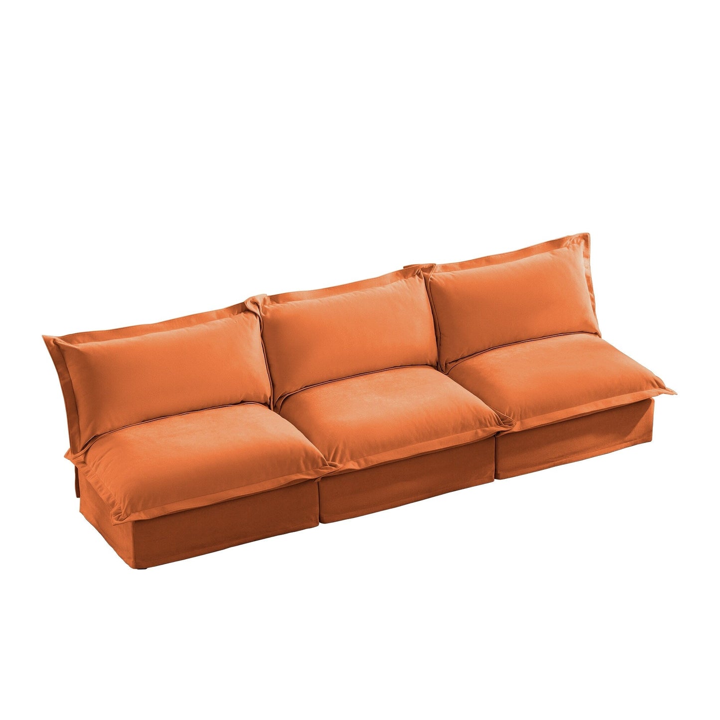 Divano a 3 posti senza braccioli in ciniglia 109.8 per soggiorno e camera da letto