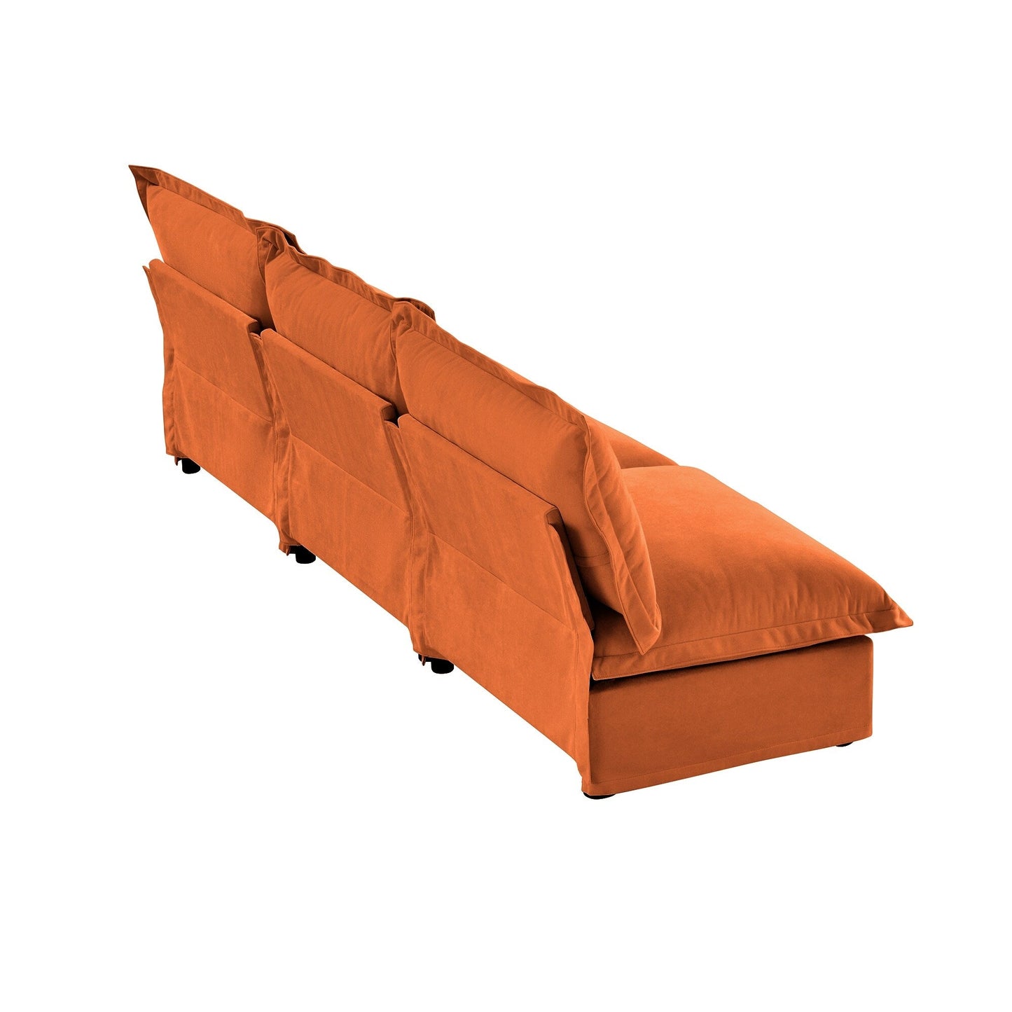 Divano a 3 posti senza braccioli in ciniglia 109.8 per soggiorno e camera da letto