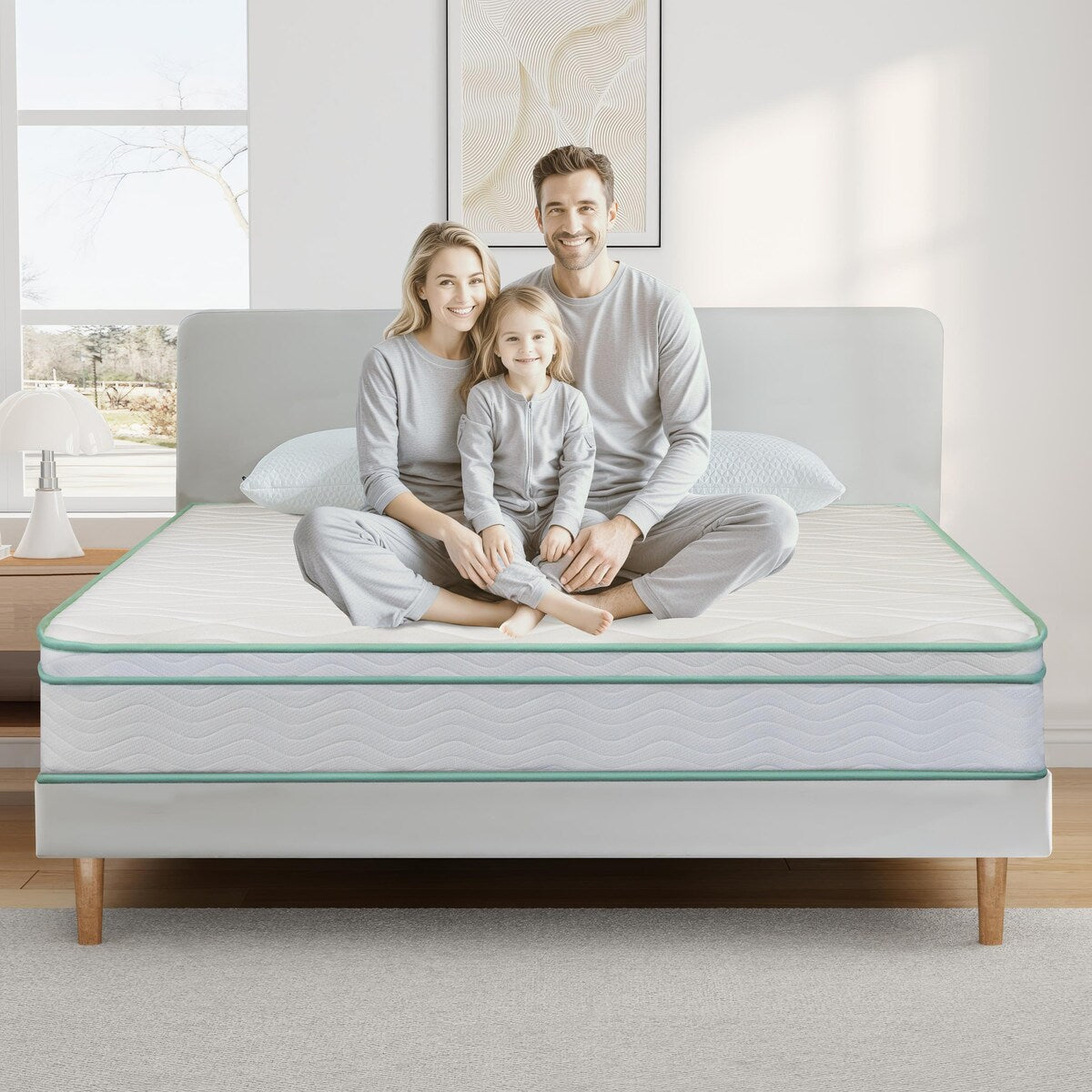 Materasso ibrido a molle insacchettate in memory foam Cool Gel da 10 pollici di BRN