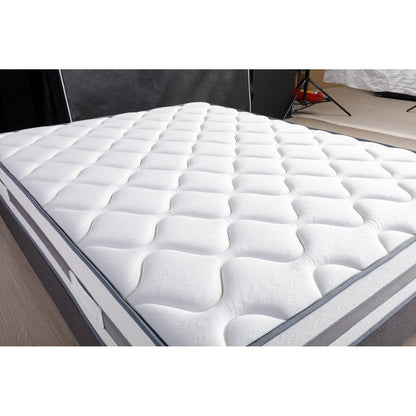 Materasso a molle insacchettate in memory foam con 10 molle insacchettate in gel con parte superiore stretta