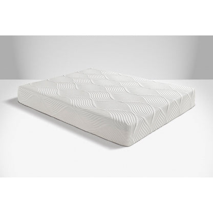 Materasso Queen Size traspirante in memory foam Cool Gel, bianco, materasso in scatola, materasso comfort