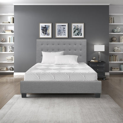 Materasso Queen Size traspirante in memory foam Cool Gel, bianco, materasso in scatola, materasso comfort