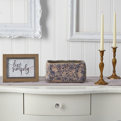 10 Fioriere rettangolari in ceramica toscana