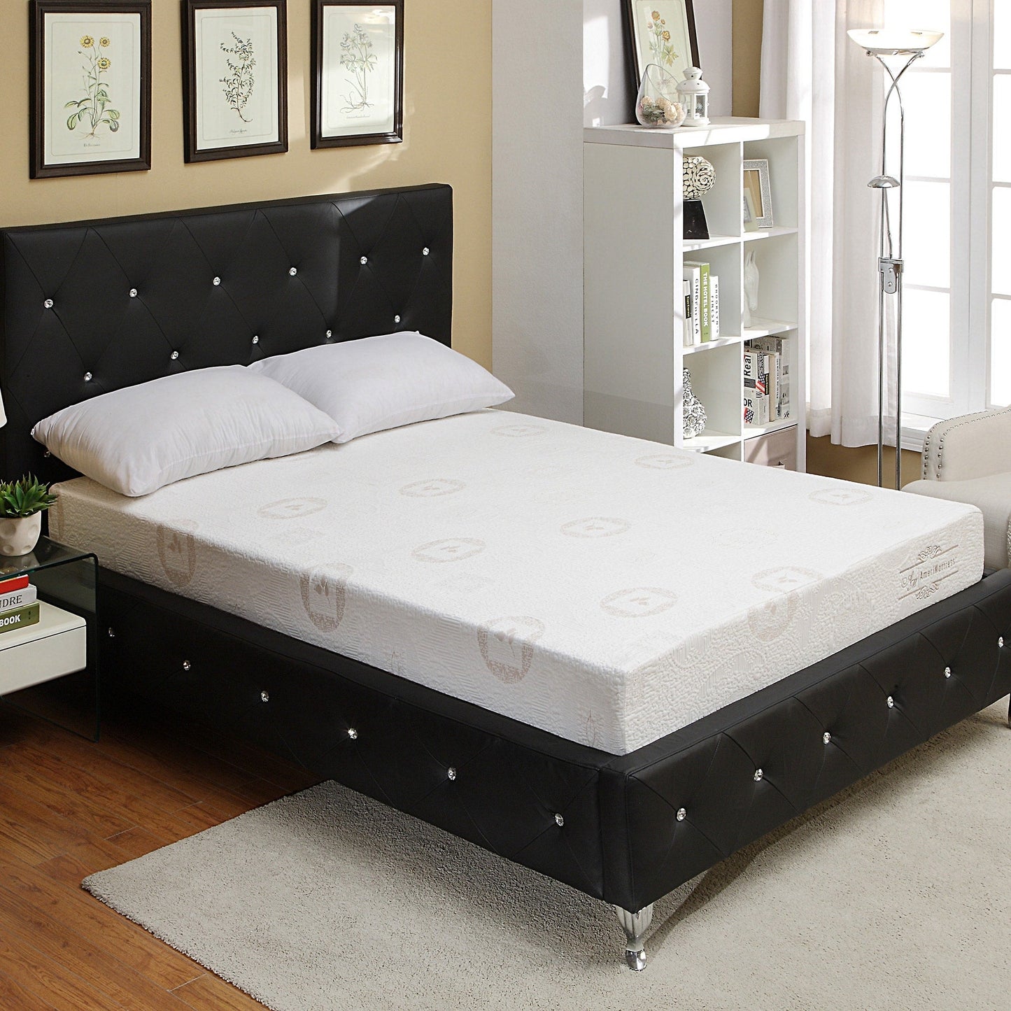 Materasso in memory foam da 10 pollici con estratto di tè verde