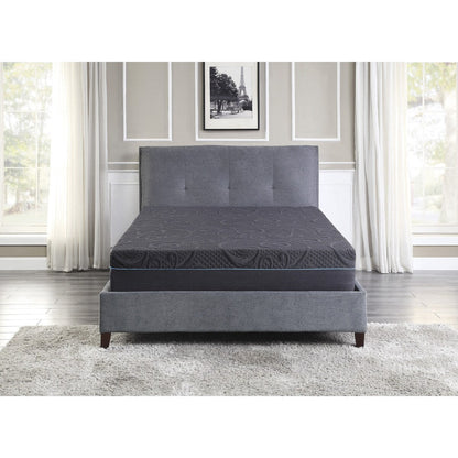 Materasso ibrido in memory foam con infusione di gel California King da 11 pollici, grigio scuro, materasso in una scatola