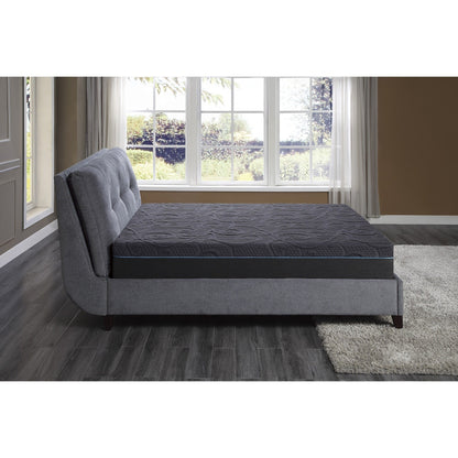 Materasso ibrido in memory foam con infusione di gel Eastern King da 11 pollici, grigio scuro, materasso in una scatola