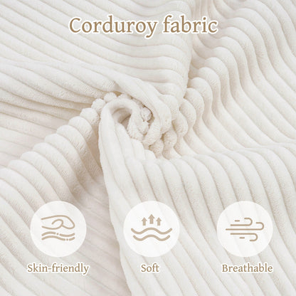 Divano a 4 posti in velluto a coste 110, schiuma a recupero lento (espansione 72 ore, non richiede montaggio)