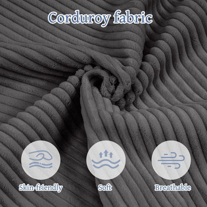 Divano a 4 posti in velluto a coste 110, schiuma a recupero lento (espansione 72 ore, non richiede montaggio)