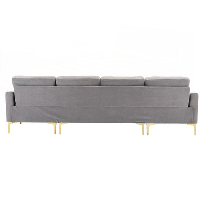 Divano componibile convertibile a L da 110 pollici