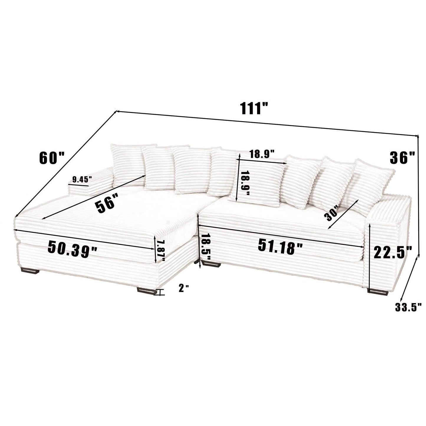 111.4 Divano in flanella verde, elegante scelta di rifugio - compagno ideale per soggiorno, camera da letto, ufficio