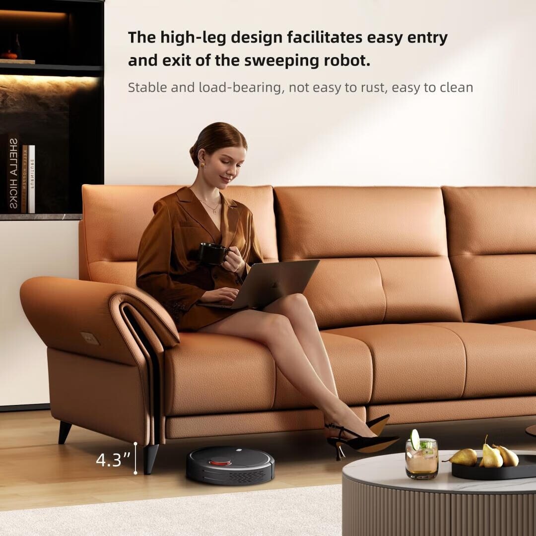 Divano reclinabile elettrico in pelle vegana da 112,5'' con porta di ricarica USB