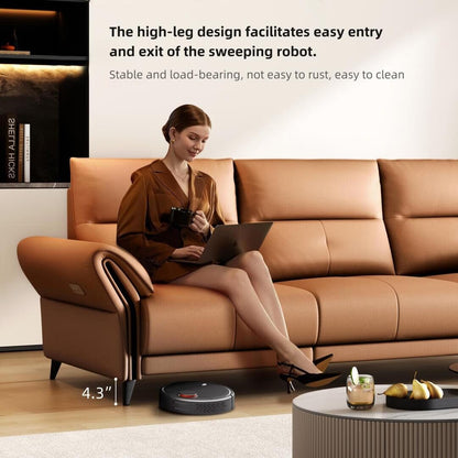 Divano reclinabile elettrico in pelle vegana da 112,5'' con porta di ricarica USB