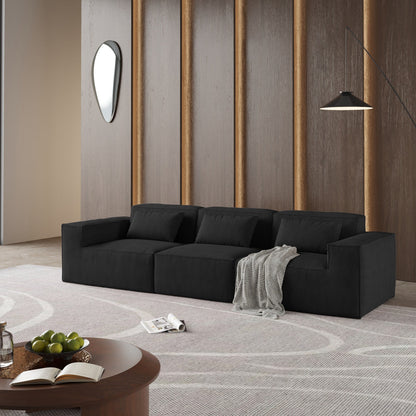 Divano componibile modulare 118, divano a nuvola a 3 posti, divani moderni e comodi in velluto a coste