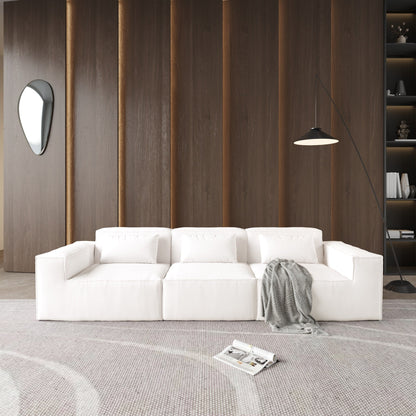 Divano componibile modulare 118, divano a nuvola a 3 posti, divani moderni e comodi in velluto a coste