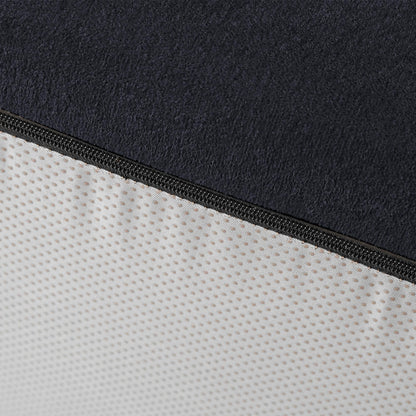 Divano componibile modulare 118 con rivestimento in tessuto mobile e 3 cuscini, comodo divano in velluto a coste a 3 posti