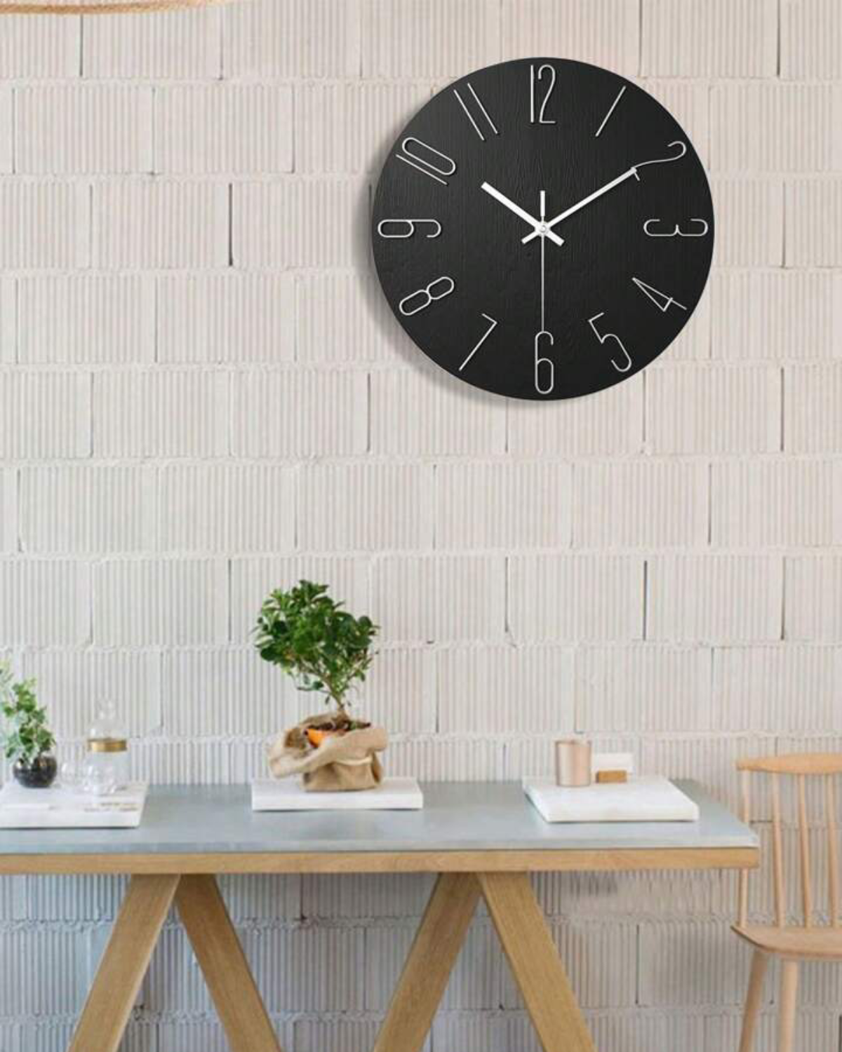 Orologio scandinavo in legno