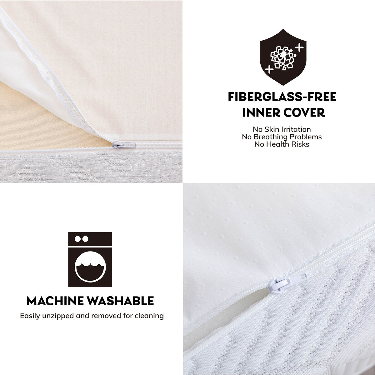 Materasso in memory foam Queen Gel da 12 pollici, bianco, infuso di tè verde e gel rinfrescante