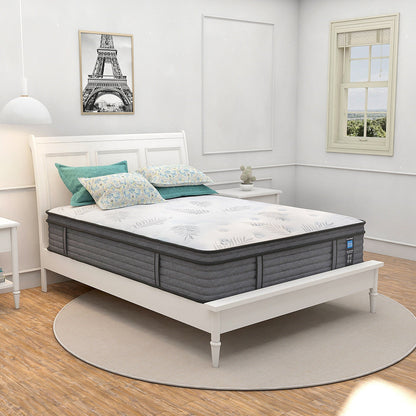 Materasso ibrido in memory foam con gel Euro Top da 12 pollici in una scatola