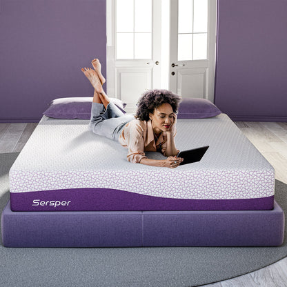 Materasso in memory foam di lusso da 12 pollici, mediamente rigido, materasso Queen/King opzionale