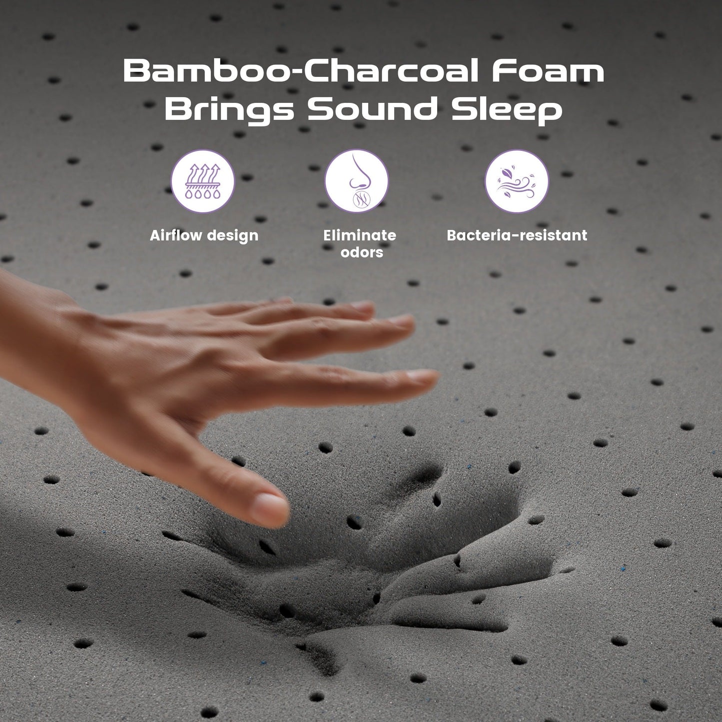 Materasso in memory foam di lusso da 12 pollici, mediamente rigido, materasso Queen/King opzionale