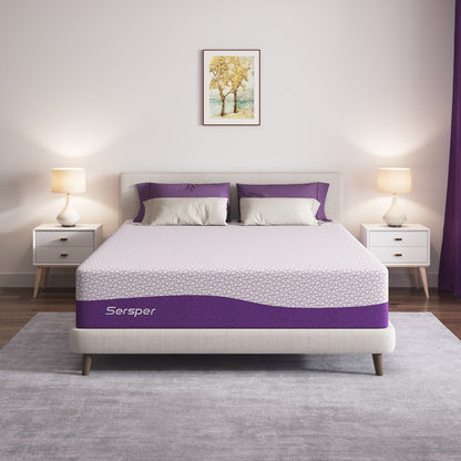 Materasso in memory foam di lusso da 12 pollici, mediamente rigido, materasso Queen/King opzionale